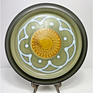 Vintage Cresta Electra Casual Ceram 12.5” Serving Plate Round Platter 9001 Japan